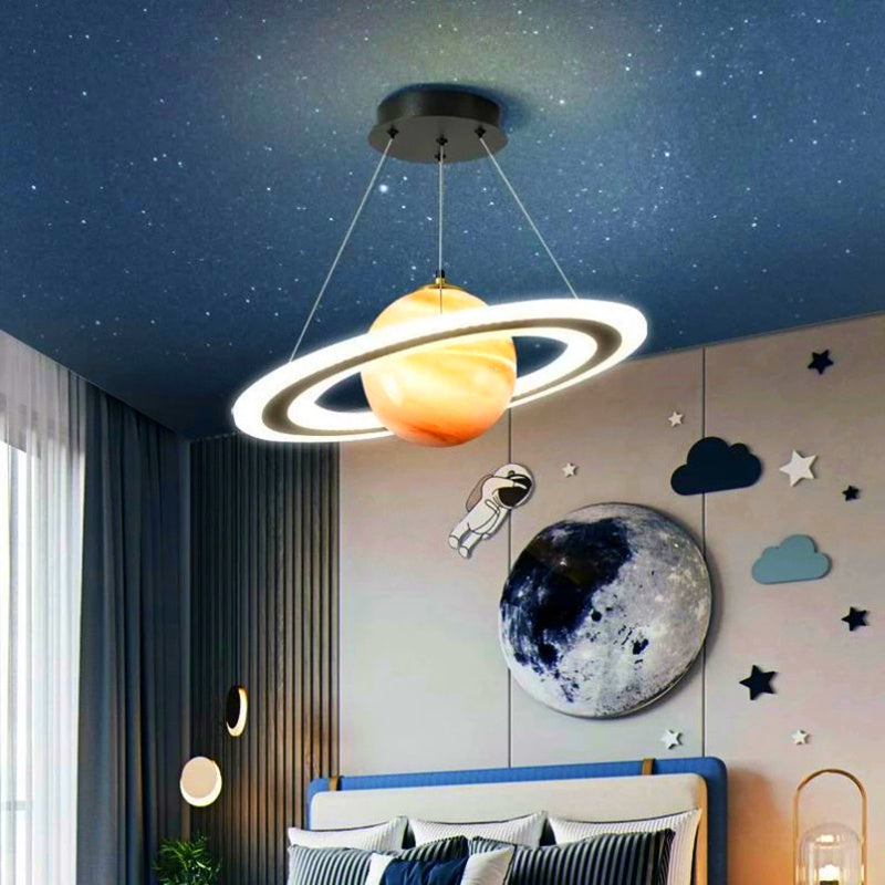 Children's Room Light Creative Happy Planet Chandelier