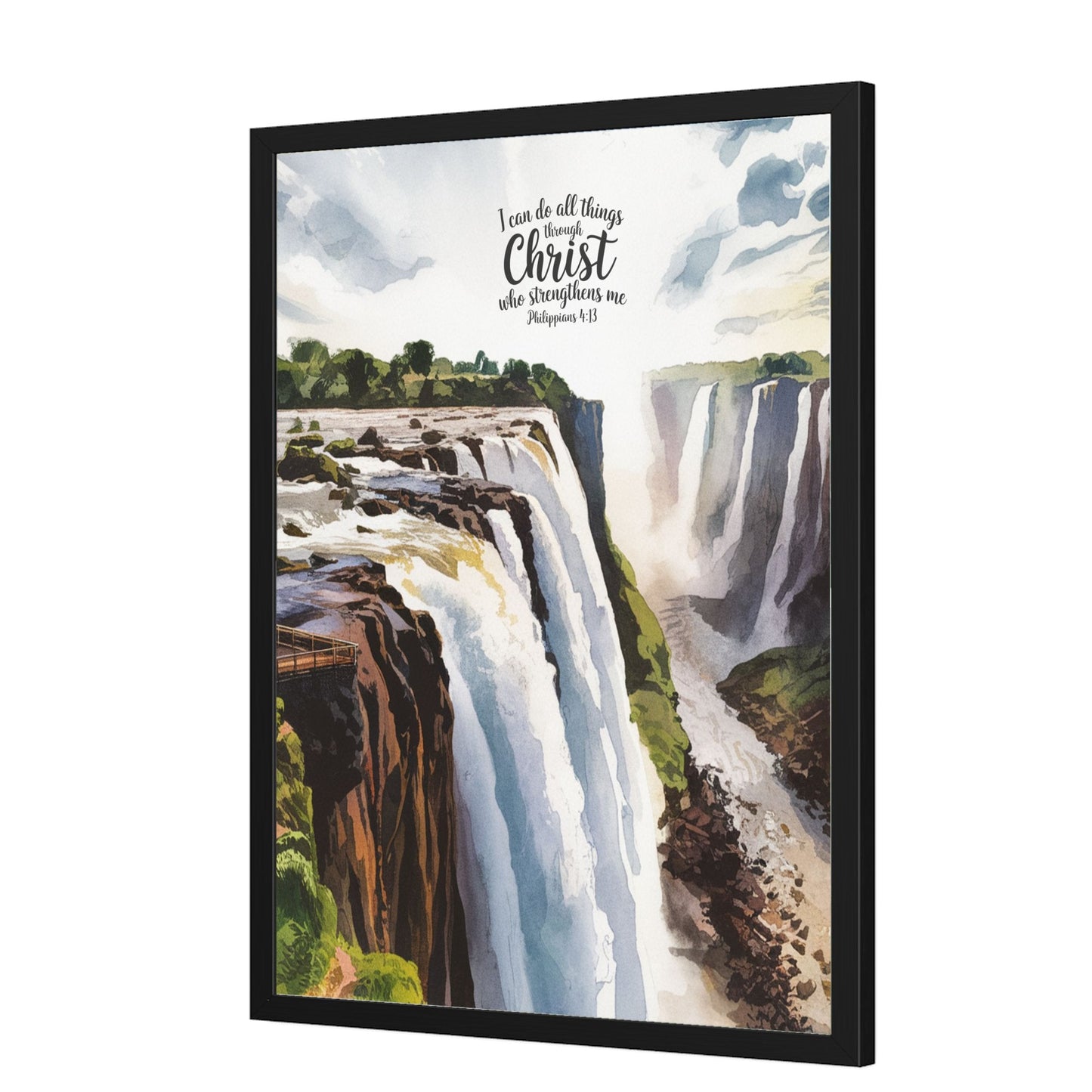 Wall Decor Giclee Poster Art Print - i can do All Things Inspirational