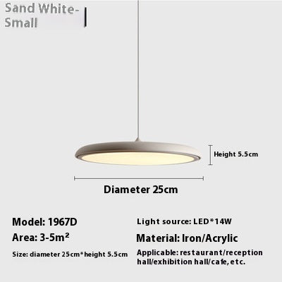 Dining Room Chandelier Macaron Flying Saucer Artistic Lamp