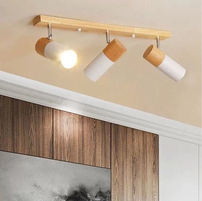 Log Simple Cloakroom Adjustable Ceiling Spotlight