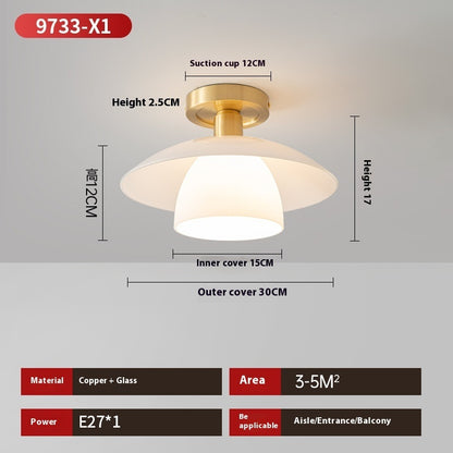 Nordic Bedroom Cloakroom, Balcony Ceiling Light