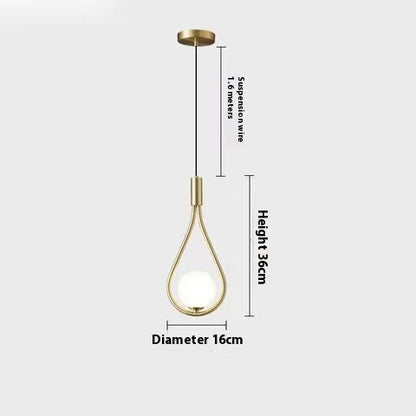 Bedroom Bedside Simple Innovative Decoration Small Droplight