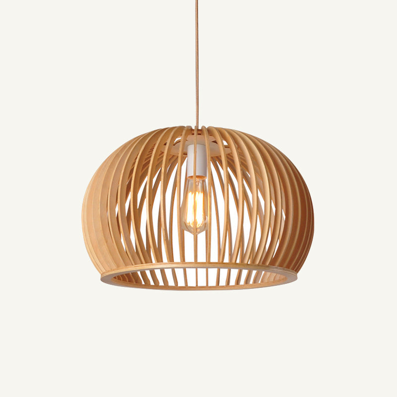 Lámpara colgante de madera nórdica de media luna - Minimalista moderna