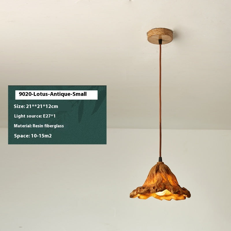 Modern Gold Lotus Leaf Pendant Light
