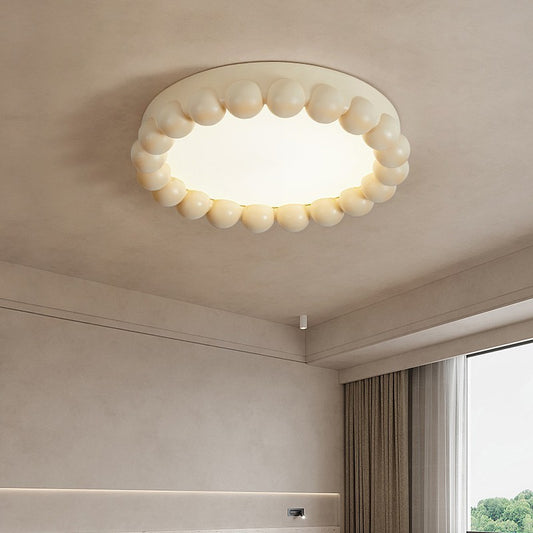 Nordic Cream Style Bedroom Light Ceiling Lamp Modern Silent Style