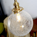 Japanese Round Retro Copper Pendant Light
