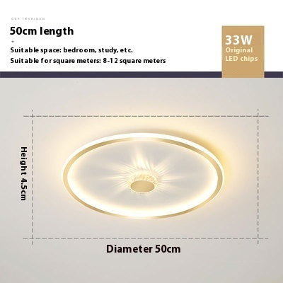 Bedroom Ceiling Lamp Simple Modern Study Lamp Personality Creative Round Cozy And Romantic
