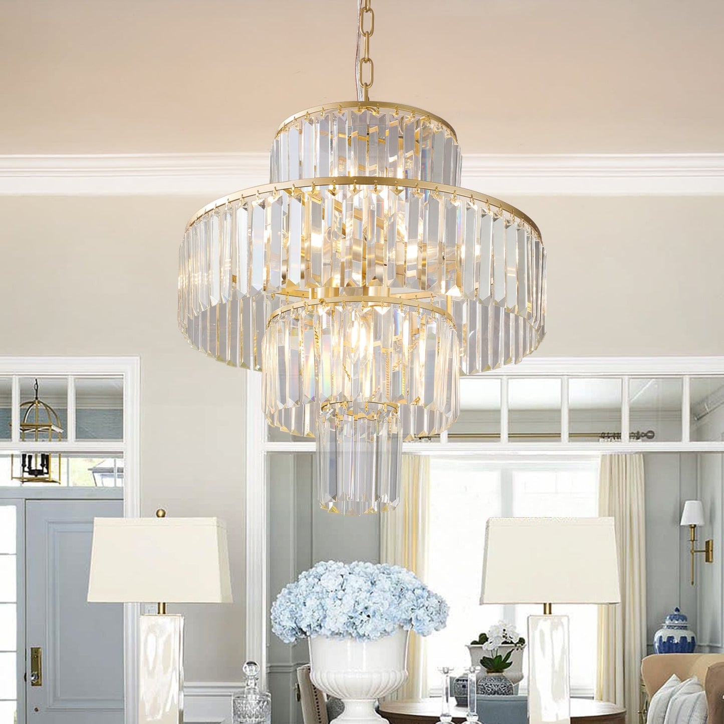 Crystal Chandelier Modern Chandeliers Lights Fixture Hanging Pendant