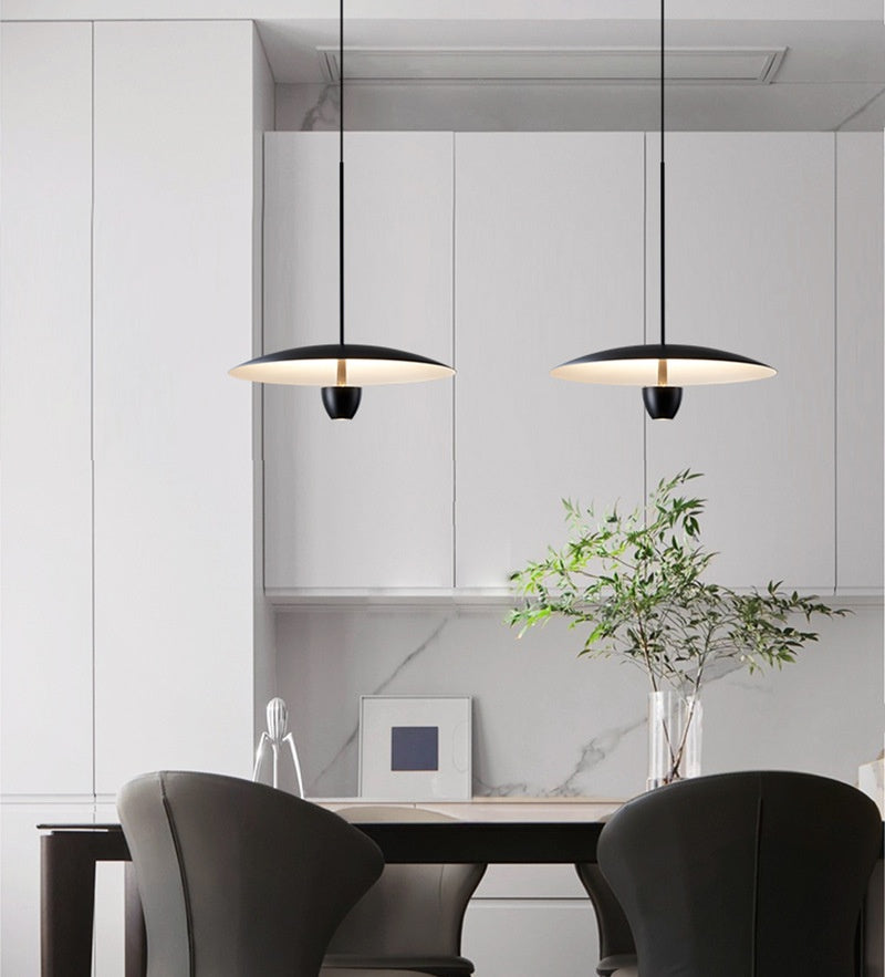 Modern Minimalist Black Pendant Chandelier