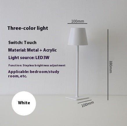 High Foot Aluminum Decorative Restaurant Small Night Lamp