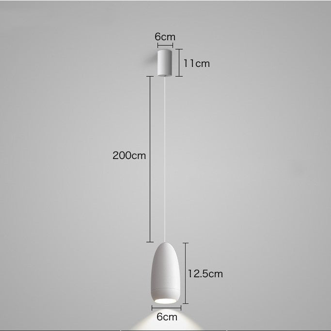 Modern Iron LED Pendant Light with Remote Control