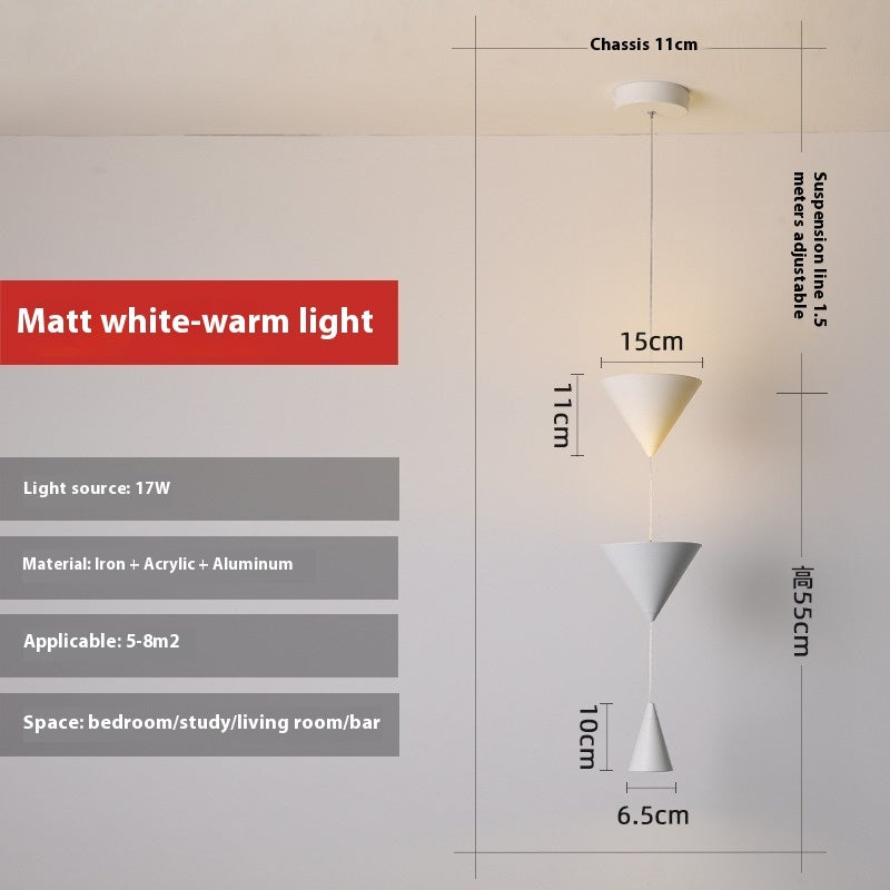 Modern Minimalist Bedside Chandelier Bedroom