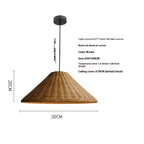 Wabi Sabi Bamboo Rattan Pendant Light
