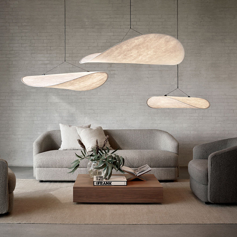 Silk Art Pendant Chandelier - Modern Bedroom Light