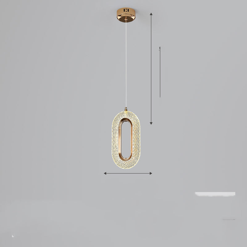 Zinc Alloy Acrylic LED Pendant Light - Minimalist