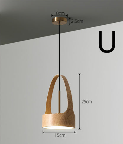 Nordic Bedside Small Chandelier Bar Art Three-head Dining Room Lamp