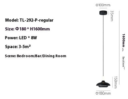 Modern Minimalist And Adjustable Creative Bedside Pendant Light