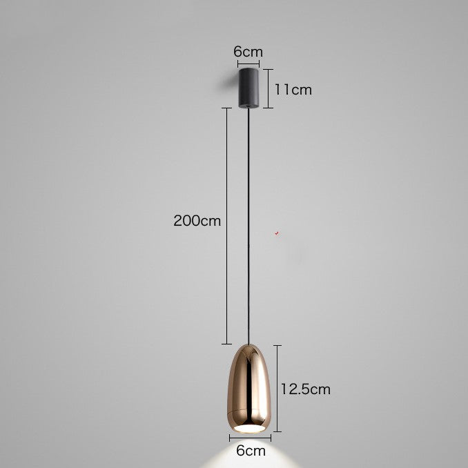 Modern Iron LED Pendant Light with Remote Control