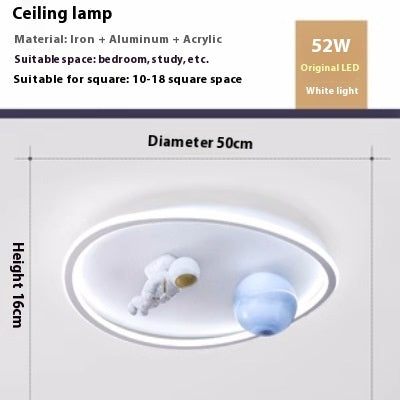 Minimalist Creative Astronaut Children's Room Bedroom Ceiling Lamp