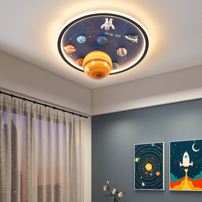 Astronaut Space Planet Light Creative Cartoon