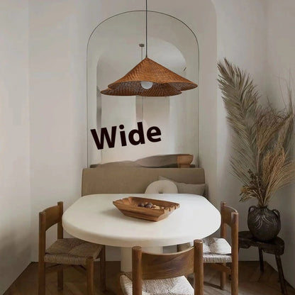 Silent Style Rattan-weaved Ceiling Lamp B & B Tea Room Zen