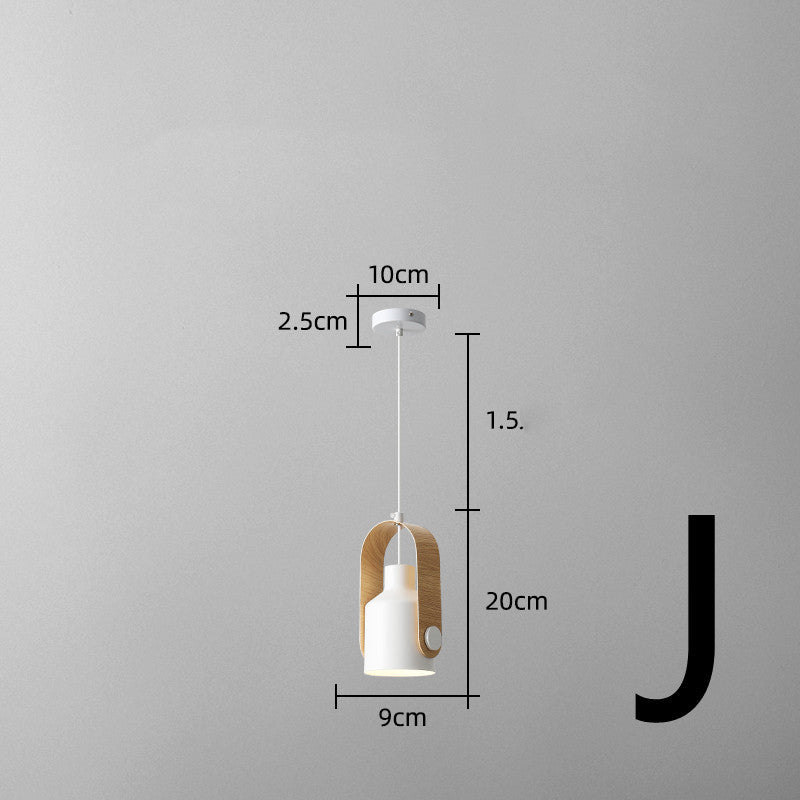 Nordic Bedside Small Chandelier Bar Art Three-head Dining Room Lamp