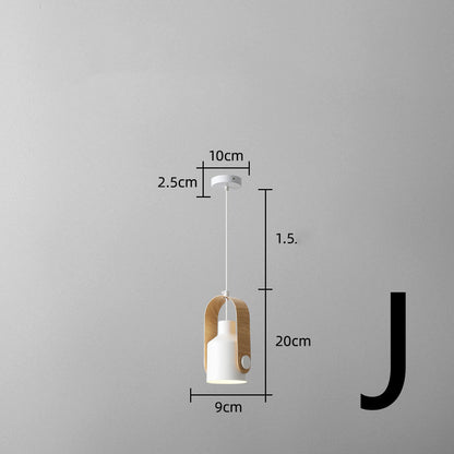 Nordic Bedside Small Chandelier Bar Art Three-head Dining Room Lamp