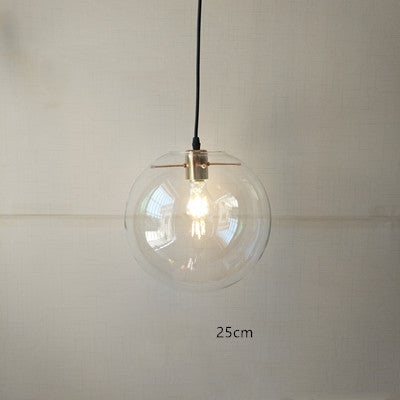 Nordic Postmodern Minimalist Transparent Glass Chandelier
