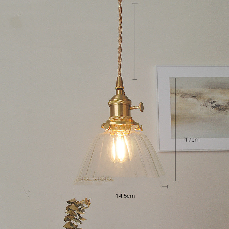 Cafe Brass Glass Chandelier