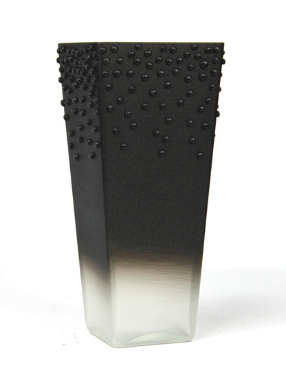 table black art decorative glass vase 7011/250/sh350.4