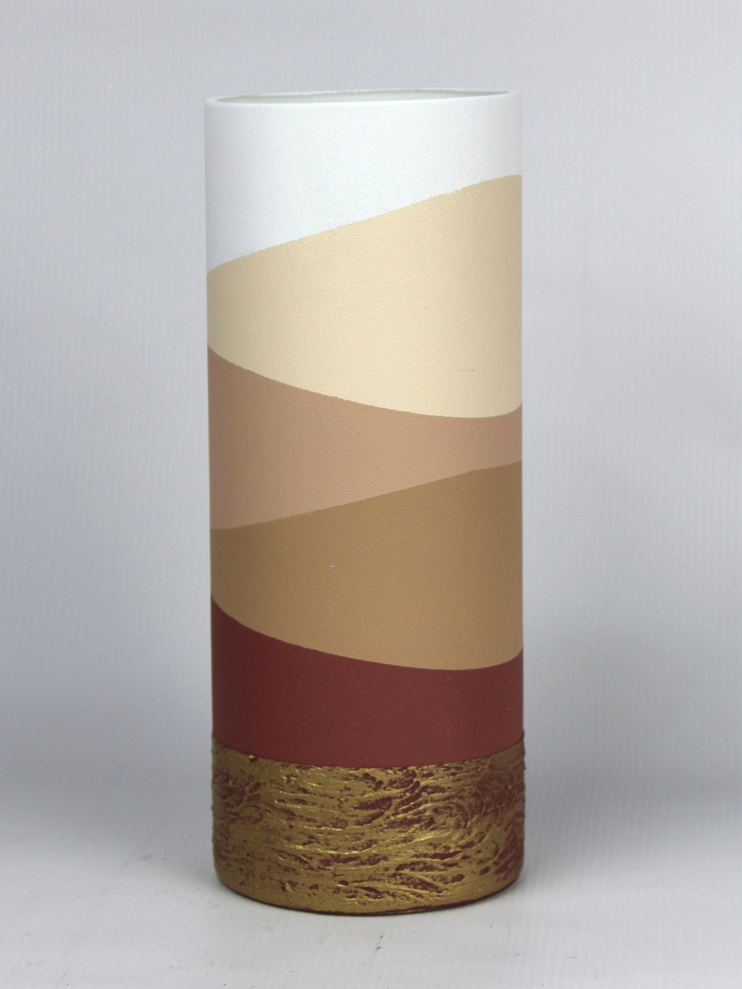 table brown art decorative glass vase 7017/300/sh235.1