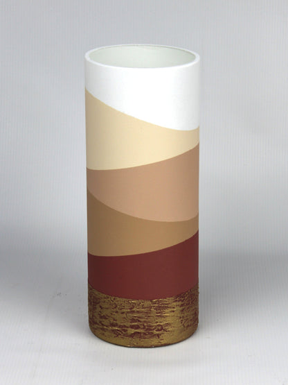 table brown art decorative glass vase 7017/300/sh235.1