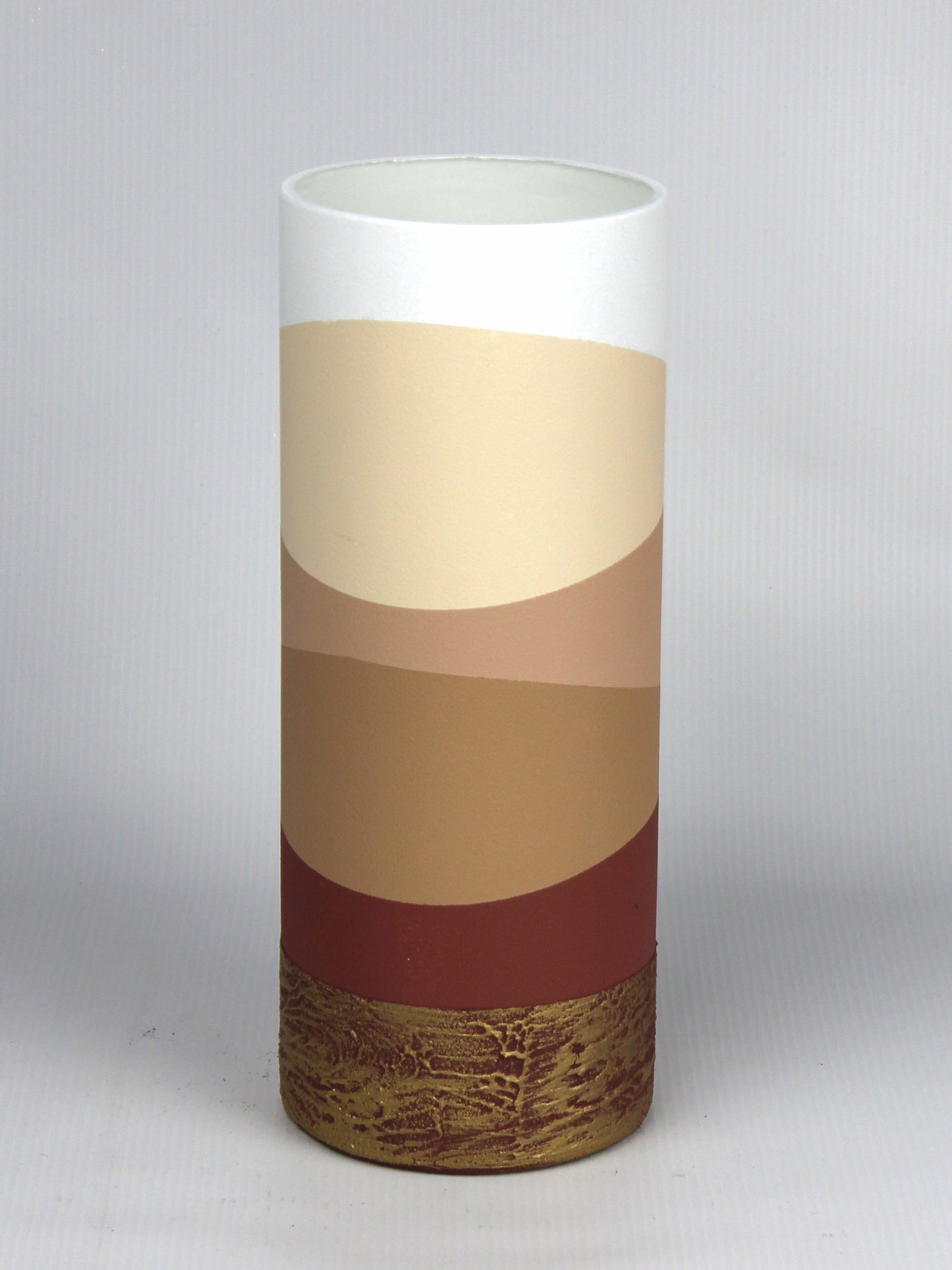 table brown art decorative glass vase 7017/300/sh235.1