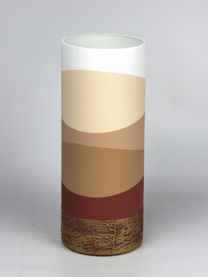 table brown art decorative glass vase 7017/300/sh235.1