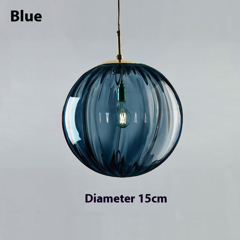 Simple Water-wave Glass Ball Creative Chandelier