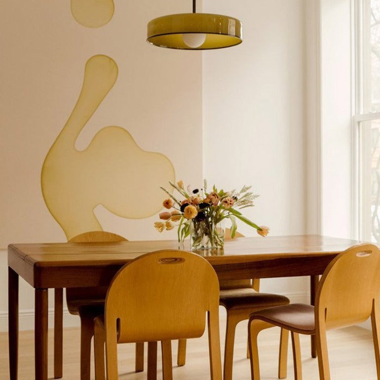 Retro Simple Restaurant Chandelier Creative Glass Bedside Lamp