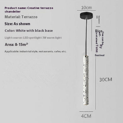 Nordic Industrial Style Terrazzo Chandelier