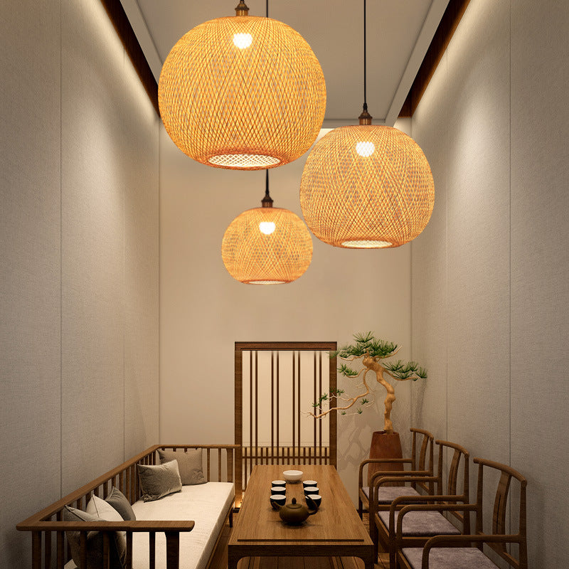 Zen Pastoral Pendant Light Minimal Tea Room