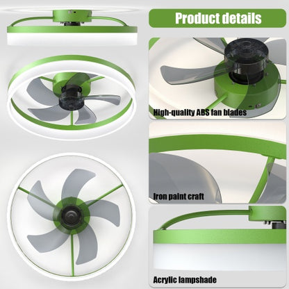 Ceiling Fan With Light Dimmable LED Recessed Mount Slim Modern Ceiling Fan Unavailable Platforms- Temu