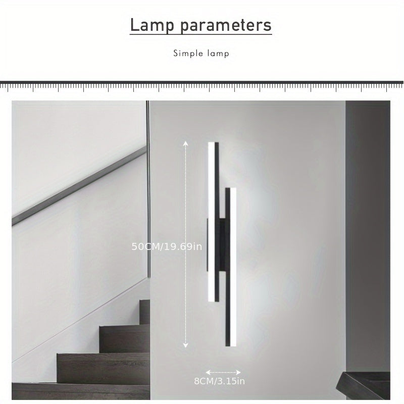 Adjustable Dimmable LED Wall Light 24W Acrylic Shade