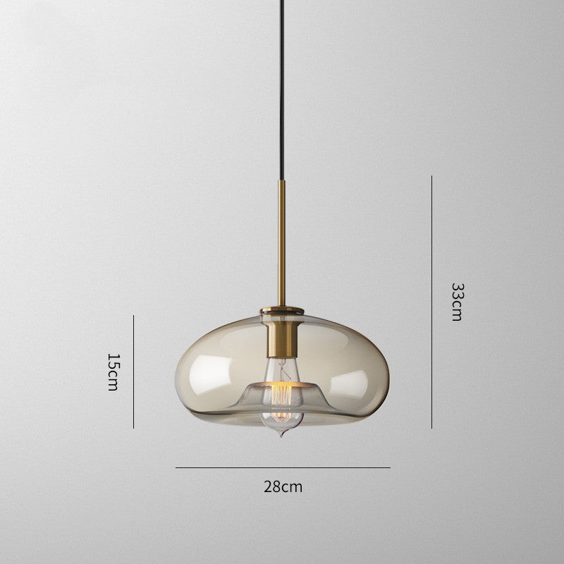 Creative Staircase Cafe Nordic Minimalist Glass Chandelier