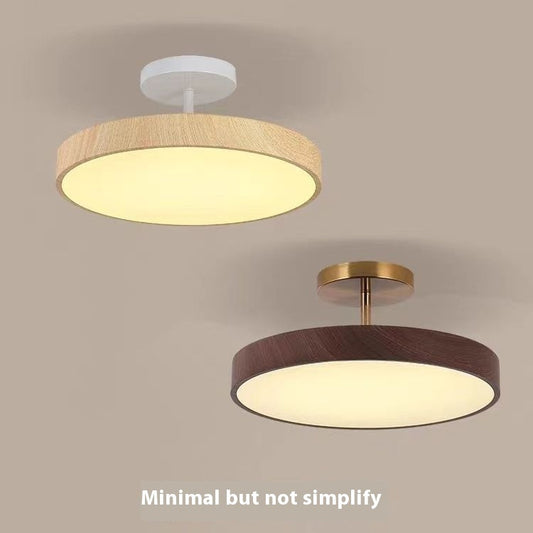 Silent Style Wood Grain Ceiling Lamp