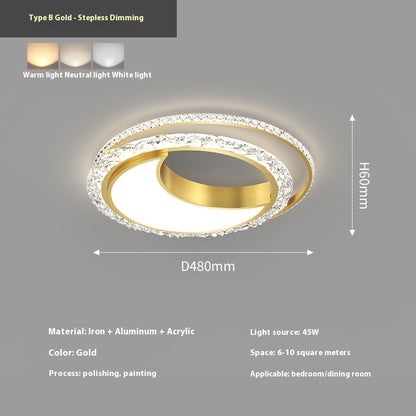 Master Bedroom Ceiling Lamp Nordic Light Luxury And Simplicity