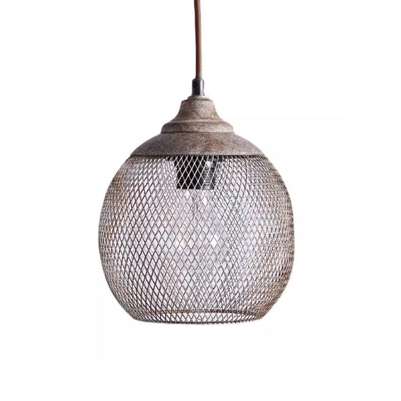 Retro Industrial Style Iron Iron Net Chandelier