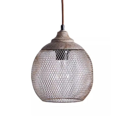 Retro Industrial Style Iron Iron Net Chandelier
