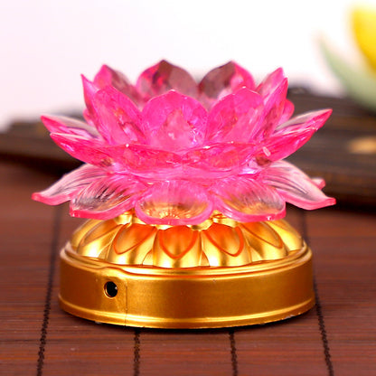 Blessing Lotus Lamp Buddha Front Ornaments