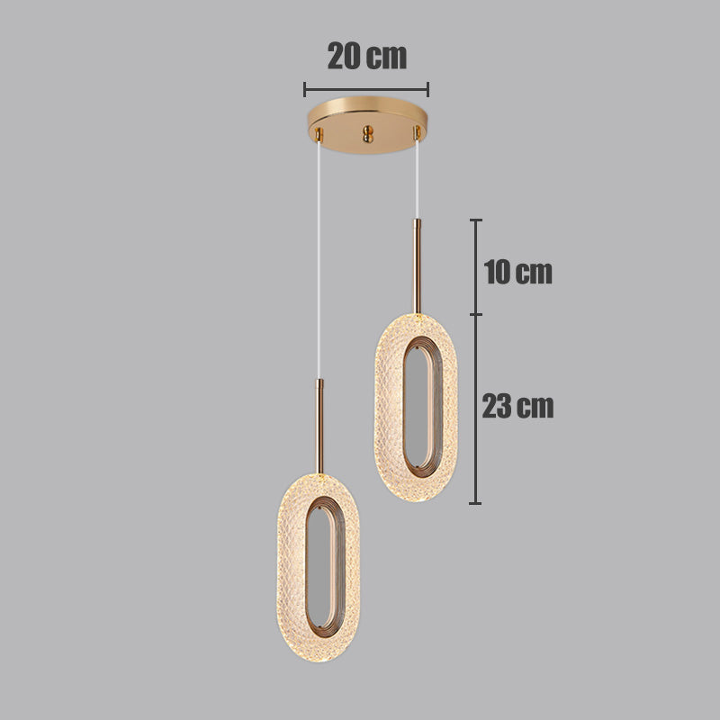 Zinc Alloy Acrylic LED Pendant Light - Minimalist