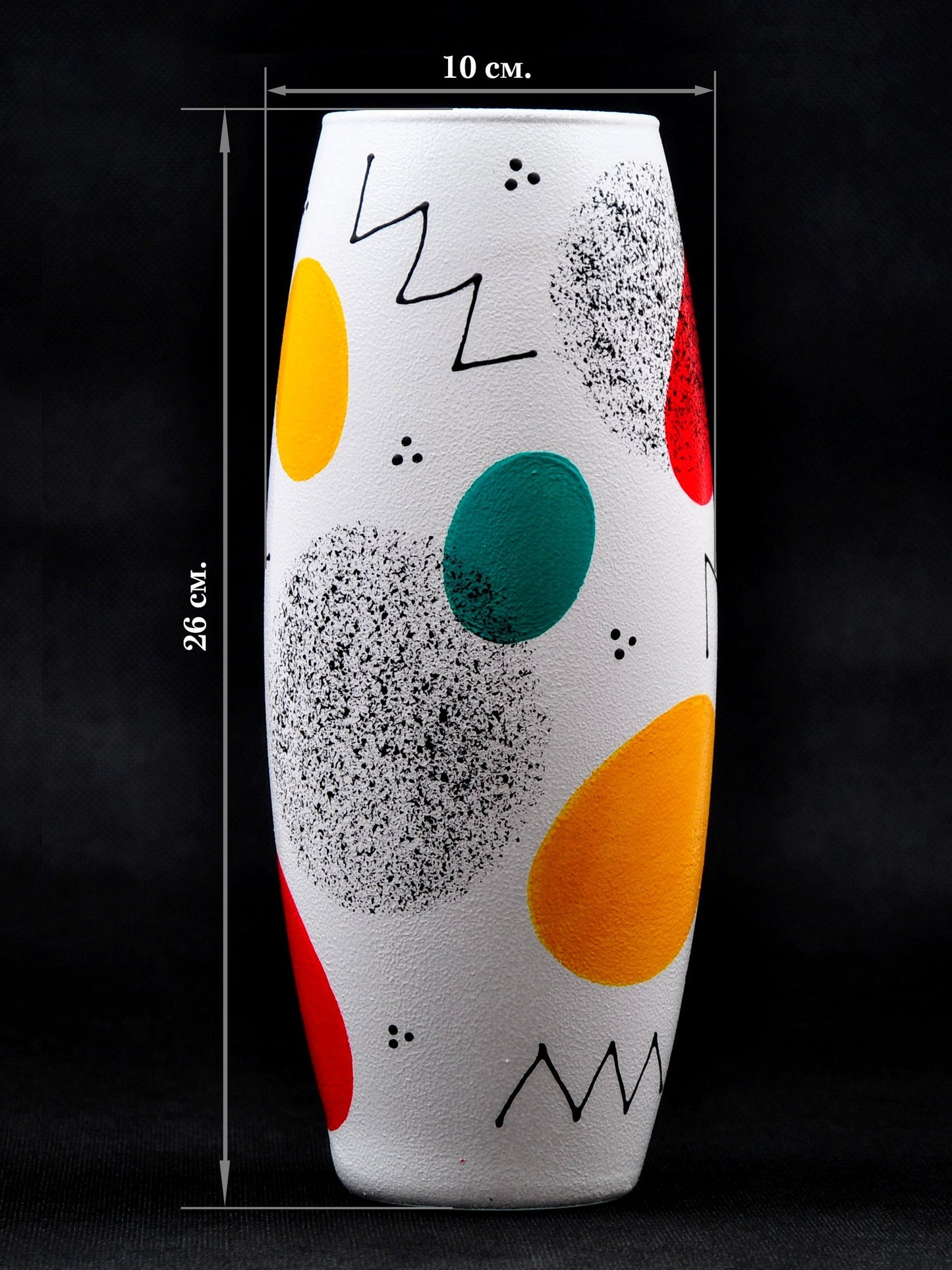 Art Decorative Glass Vase 7736/250/Sh138.2