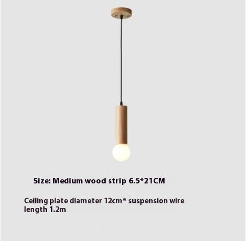 Wood Chandelier Restaurant Bar Stairs Simple Modern Creative Lamp