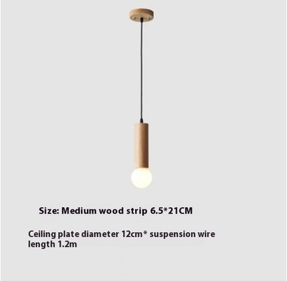 Wood Chandelier Restaurant Bar Stairs Simple Modern Creative Lamp